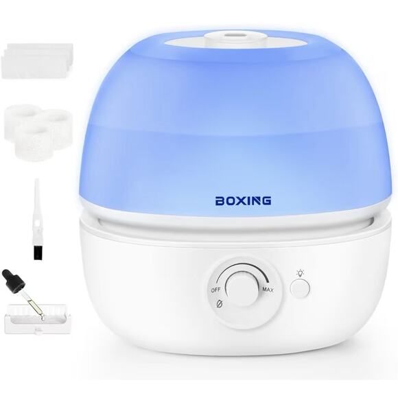 Boxing Other - BOXING 3L Top Fill Cool Mist Humidifier Quiet Aromatherapy Night Light BPA Free
